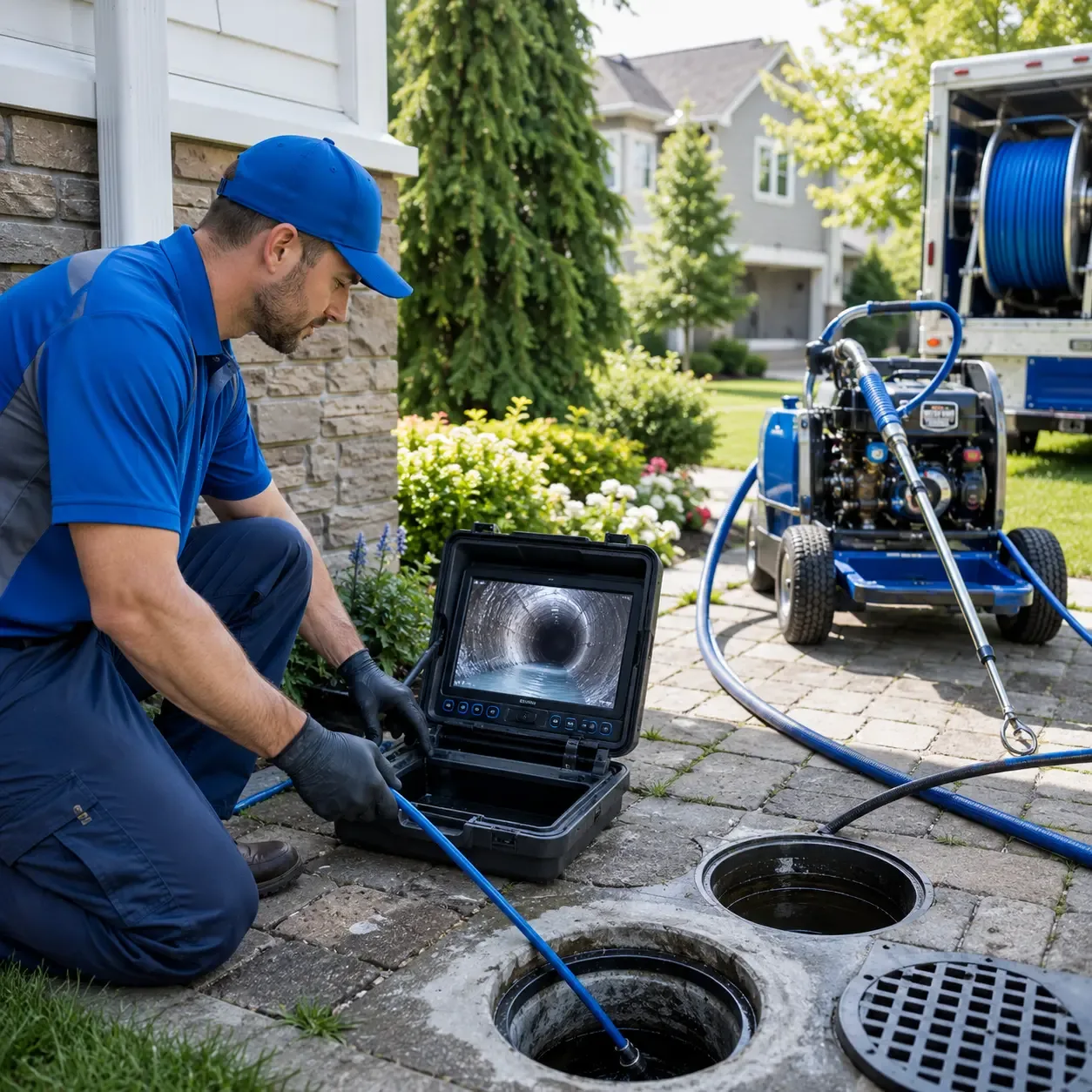Outdoor drain cleaning professionals serving Wrightstown, WI